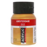 Royal Talens Amsterdam Acrylverf 500 ml - Donkergoud 803 - thumbnail