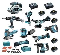 Makita DLX1012TJ1 Accu Combiset 10-delig 18V 5.0Ah in Mbox - thumbnail