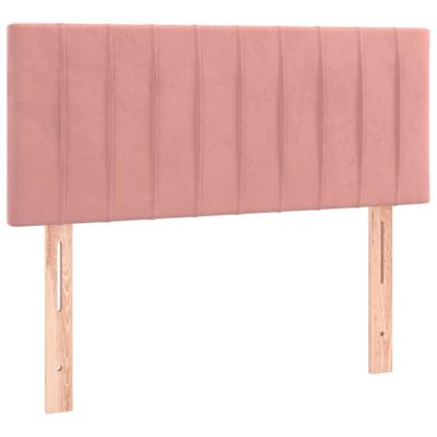 Hoofdbord 100x5x78/88 cm fluweel roze