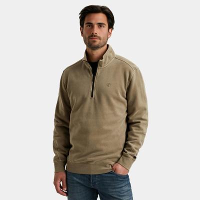 Cast Iron Regular Fit Peached Overdye Csw2508443 Sweater 8025 Brindle