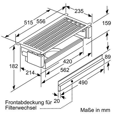 Bosch DWZ1IT1D1 Afzuigkap accessoire - thumbnail