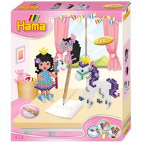 Hama Strijkkralen 3D Set Pony en Prinses 2000 Stuks - thumbnail