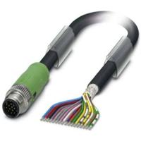 Phoenix Contact 1430200 Sensor/actuator connector, geassembleerd M12 Aantal polen (sensoren): 17 Stekker, recht 1.50 m 1 stuk(s) - thumbnail