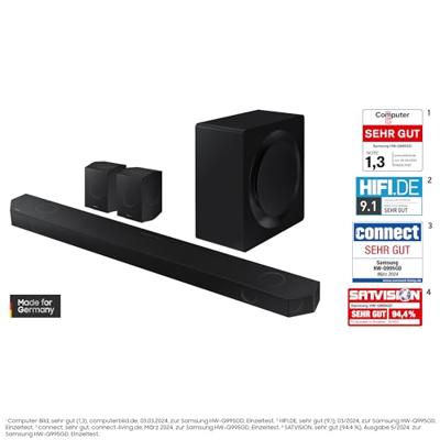 Samsung HW-Q995GD 11.1.4-kanaals Q-soundbar voor tv's, 4.0.2-kanaals achterluidspreker, bluetooth-luidspreker met draadloze Dolby Atmos/DTS:X, Q-Symphony [2024]