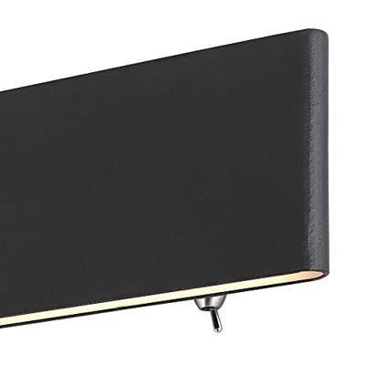 Globo Design wandlampSiegfried S zwart met schakelaar - 41751-8B