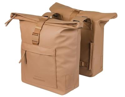Dubbele fietstas Basil Brooklyn 41L 14 x 30 x 37 cm - zand