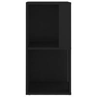 Hoekkast 33x33x67 cm spaanplaat zwart - thumbnail