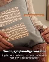 Duux Mellow Cushion (40 x 60) Elektrische deken Grijs - thumbnail