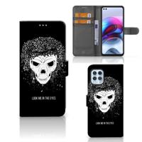 Telefoonhoesje met Naam Motorola Moto G100 Skull Hair - thumbnail