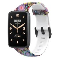 By Qubix - Siliconen bandje met print - Multicolor - Compatible met Xiaomi Smart band 7 Pro - Compatible Xiaomi bandje - thumbnail