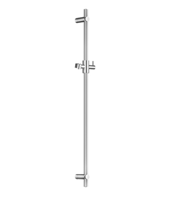Glijstang Hotbath Mate 90cm rond ⌀2cm Mat Zwart - thumbnail