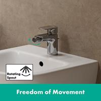 Bidetkraan HansGrohe Vernis Blend Eengreeps Met Trekwaste Chroom - thumbnail