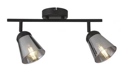 Searchlight Smoke plafondlampMega 2-lichts - 61170-2SM