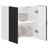 Keukenwandkast Kalmar bewerkt hout zwart - thumbnail