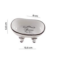 Zeephouder Sapho Amelie Vrijstaand 13.5x8x5.8 cm Keramiek Wit Sapho - thumbnail