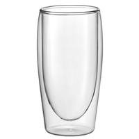 Scanpart dubbelwandige koffieglazen 350 ml 2 stuks Koffie accessoire Transparant - thumbnail