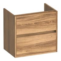 Brauer Adore - Onderkast Ondiep - 60 cm - met 2 Softclose Lades Greeploos en 1 Sifon Uitsparing - Honey - thumbnail