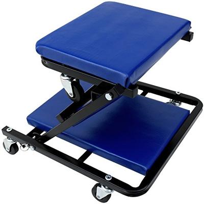 Rolbed, rolwagen, sleutelwagen, monteurskar, werkruk, blauw