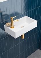 Ben Lavion fonteinkraan met greep geborsteld messing pvd - thumbnail