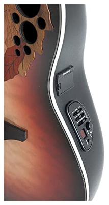 Ovation CE44LX-1R Celebrity Elite Exotic Ruby Burst linkshandige elektrisch-akoestische westerngitaar - thumbnail