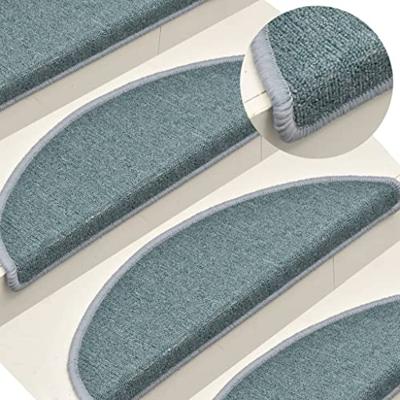 VidaXL Trapmatten 15 st 56x17x3 cm zeeblauw halfrond VidaXL Trapmatten 15 st 56x17x3 cm zeeblauw halfrond