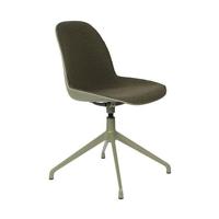 Zuiver Albert Kuip eetkamerstoel swivel gestoffeerd Groen - thumbnail