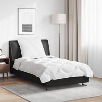 VidaXL Dekbed set met kussen 2 pcs wit microfibre - thumbnail