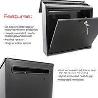 Brievenbus Contemporary - zwart - thumbnail