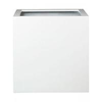 Pottery Pots Glossy Block 50x50x50 cm wit vierkante plantenbak - thumbnail