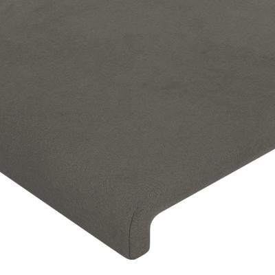 Bedframe zonder matras 120x190 cm fluweel donkergrijs