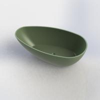 Vrijstaand Ligbad Salenzi Unica 170x86x54 cm Solid Cast Mat Legergroen - thumbnail