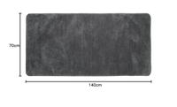 Badmat Sealskin Angora 100% Polyester 70x140x2 cm Grijs - thumbnail