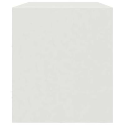 Tv-meubel 99x39x44 cm staal wit Tv-meubel 99x39x44 cm staal wit