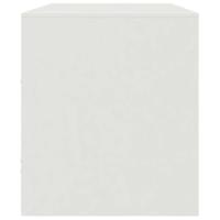 Tv-meubel 99x39x44 cm staal wit - thumbnail