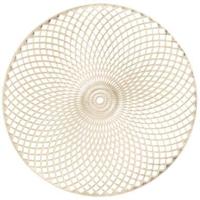 Placemat Christie - goudkleurig imitatieleer - Ø38 cm (1 stuk) - thumbnail