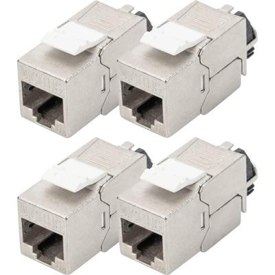 Digitus DN-93617-4 RJ45-inbouwmodule Keystone CAT 6A Digitus DN-93617-4 RJ45-inbouwmodule Keystone CAT 6A