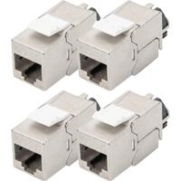 Digitus DN-93617-4 RJ45-inbouwmodule Keystone CAT 6A - thumbnail
