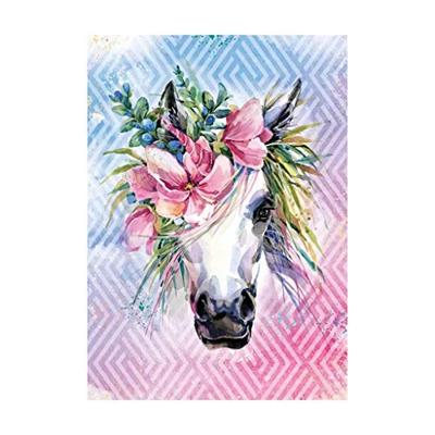 DinoToys Dino puzzel - unicorn met bloemen - 500xl stukjes