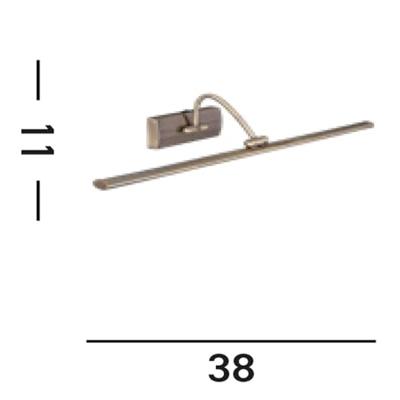 Searchlight Antieke schilderijlampPicture - 2984-51AB