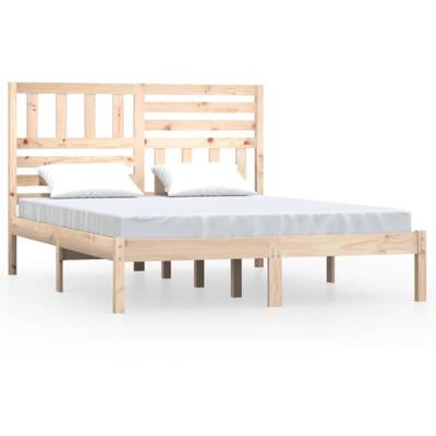 Bedframe zonder matras massief grenenhout 120x190 cm