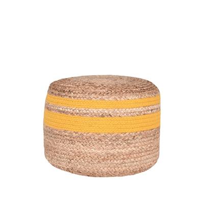 LABEL51 Poef Jute - Geel - Jute LABEL51 Poef Jute - Geel - Jute