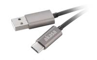 Akasa AK-CBUB32-10GR 1m USB A USB C Grijs USB-kabel - thumbnail