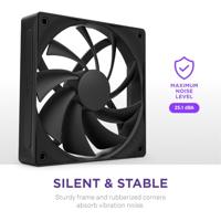 NZXT F120Q - 120MM - Black - Quiet Airflow - thumbnail