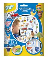 Totum verwijderbare raamstickers boerderij 70 stuks - thumbnail