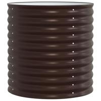 Verhoogde plantenbak Bruin 80 x 80 x 81 cm Staal - thumbnail