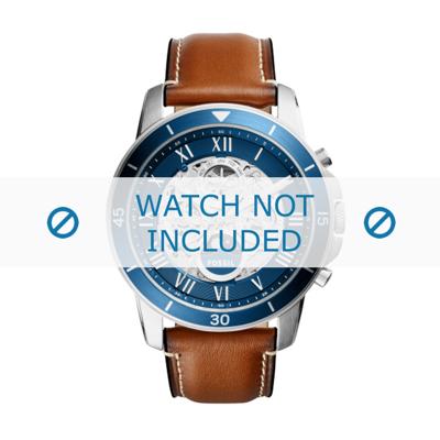 Horlogeband Fossil ME3140 Leder Bruin 22mm