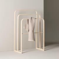 Nohr Handdoekenrek 'Shinika' kleur Whitewash - thumbnail