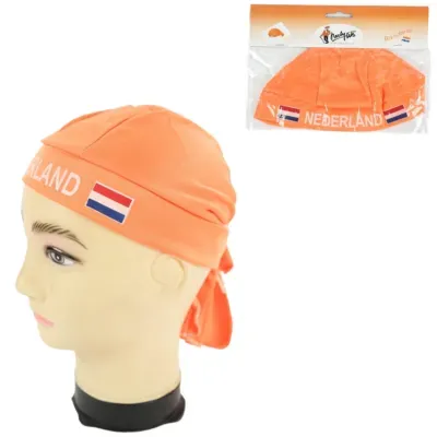Bandana Nederland oranje one size | 24 stuks