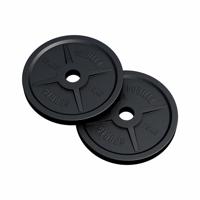 Olympische halterschijven set 2 x 15 kg Gietijzer Zwart 50/51 MM - thumbnail