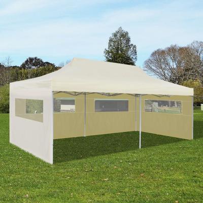 Partytent pop-up inklapbaar 3x6 m crème - thumbnail